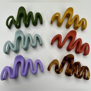 Colorful Wave Hair Claw Clip